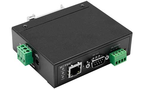 工業(yè)物聯網通訊協(xié)議轉換網關_UT-6801A-GW 1口RS-232/485/422Modbus 網關